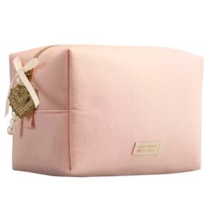 Dolce & Gabbana Makeup Bag Cosmetic Pouch Light Pink Medium New